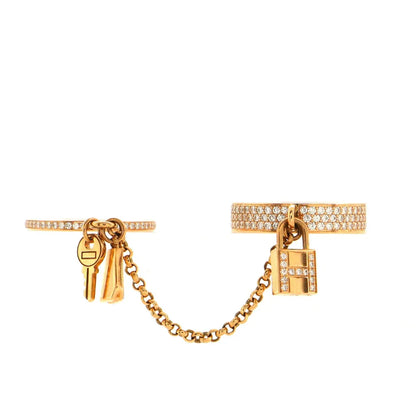 [AW]HM KELLY CLOCHETTE DOUBLE RING IN  WITH DIAMONDS