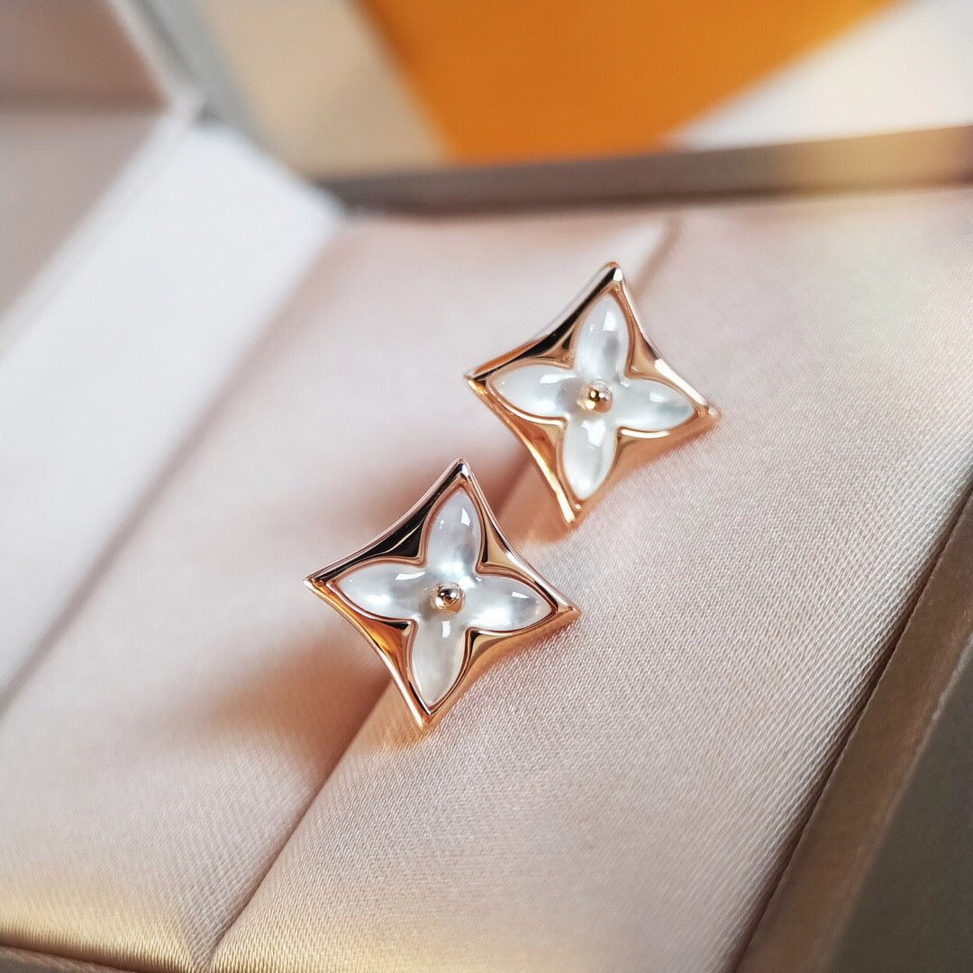 [AW]STAR MOP ROSE GOLD EARRINGS