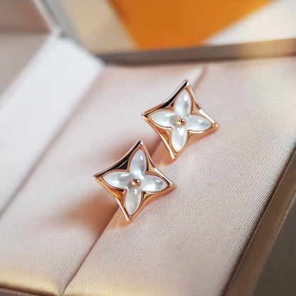 [AW]STAR MOP ROSE GOLD EARRINGS