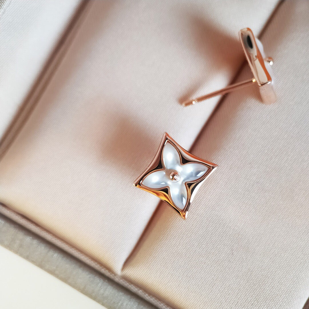 [AW]STAR MOP ROSE GOLD EARRINGS