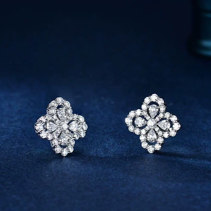 [AW]LOOP EARRINGS FULL MOTIF DIAMOND 16MM