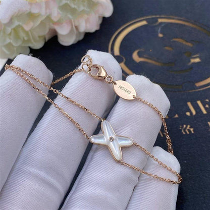 [AW]JEUX BRACELET WHITE MOP ROSE GOLD 1 DIAMOND