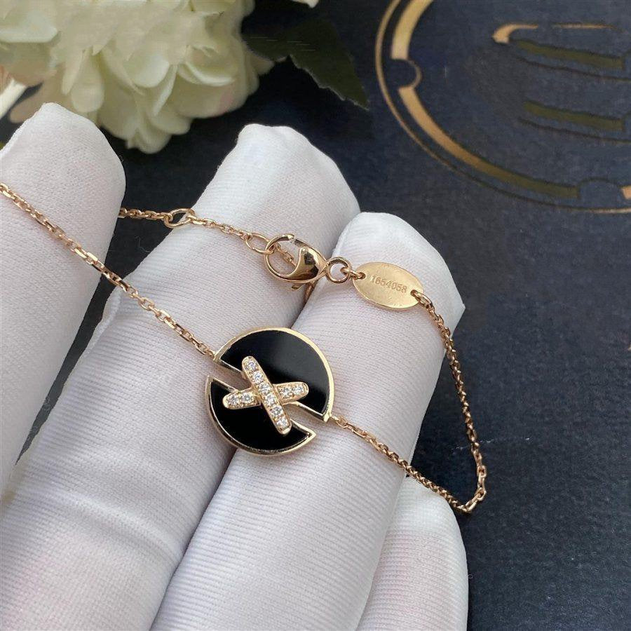 [AW]JEUX DE BRACELET ONYX ROSE GOLD DIAMOND