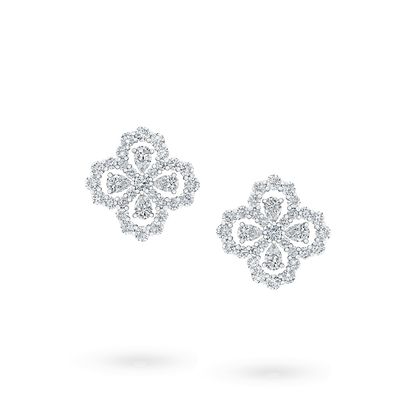 [AW]LOOP EARRINGS FULL MOTIF DIAMOND 16MM