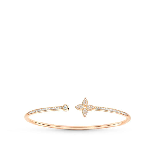 [AW]IDYLLE ROSE GOLD OPEN BRACELET DIAMOND PAVED