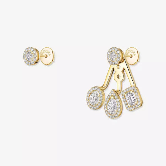 [AW]MY TWIN TRIO DIAMOND EARRINGS